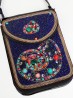 Hand-made Beaded Faux Leather Mini Purse